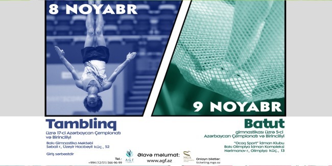 The 17th Azerbaijan Chmapionships in Tumbling and the 5th Azerbaijan Championships in Trampoline Gymnastics among age categories
