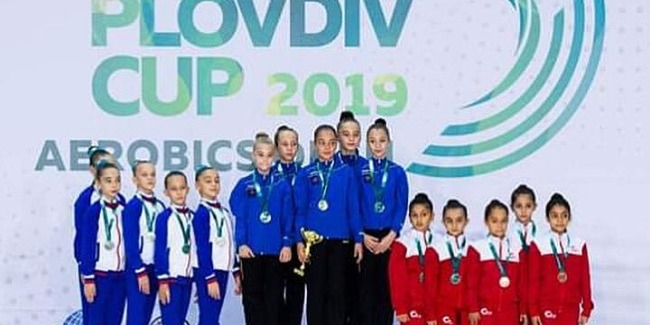 The representatives of Aerobics win the Bronze medal in Bulgaria