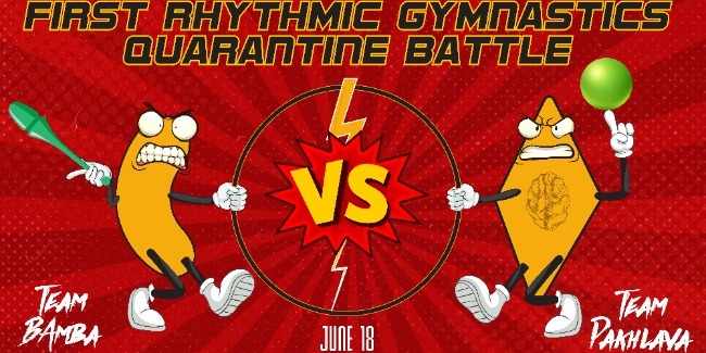 The first quarantine battle of rhythmic gymnasts 